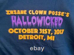 T-shirt de l'événement Insane Clown Posse Hallowicked 2017 en taille XL