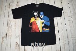 T-shirt noir graphique rare des années 90 Psychopathic Twiztid Insane Clown Posse