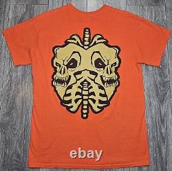 T-shirt orange double face pour homme de taille M rare de Vtg Twiztid Chain Smoker Monox-Boogie