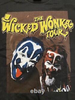 T-shirt pour hommes XL de la tournée Wicked Wonka d'Icp Insane Clown Posse
