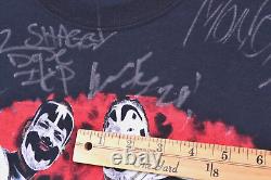T-shirt signé du concert d'Insane Clown Posse 2011, taille 2XL noir, ICP Juggalo Horrorcore