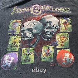 T-shirt vintage INSANE CLOWN POSSE XL Ringmaster Joker ICP noir Rap Rock TOM WOOD