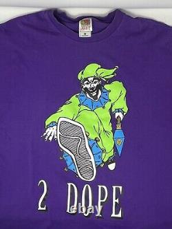 T-shirt violet vintage Insane Clown Posse ICP Shaggy 2 Hype Juggalo des années 2000 (XXL)