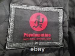 Veste en cuir rare de l'Insane Clown Posse ICP Juggalo Twiztid Pychopathic Records